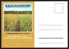 AK Visualisierung des Effekts von Kalkstickstoff auf Wintergetreide, Reklame 