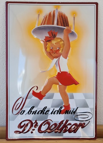 Blechschild oetker so - -,
