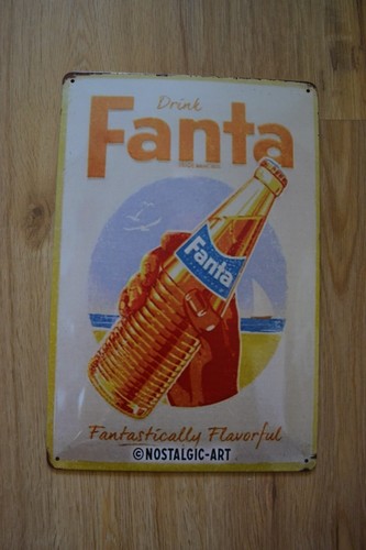 Fanta blechschild retro - blechschild,