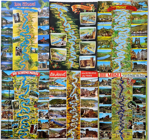 Postkarten lot landkarten - x,