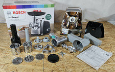 Bosch Fleischwolf ProPower MFW67440, elektrisch, 3 Edelstahl Loch-Scheiben