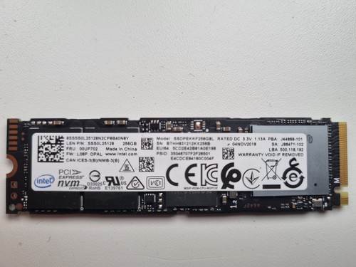 Intel 256 pcie - pcie-nvme, ssd