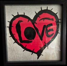 Holz Lasercut Wandbild LOVE