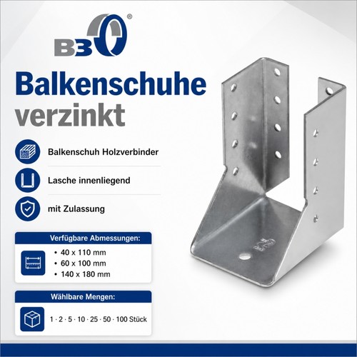 Balkenschuhe verzinkt