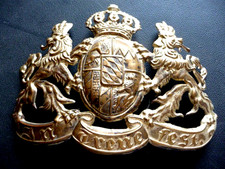 Bayern Pickelhaube Helmabzeichen 1896 gelb gold guter Zustand m Schrauben