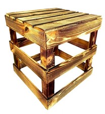 Hocker geflammt Obstkiste