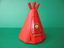 Lego Duplo Indianer Zelt rot Tür Tipi Wigwam Cowboy Indianer Set 2436 (110724V)