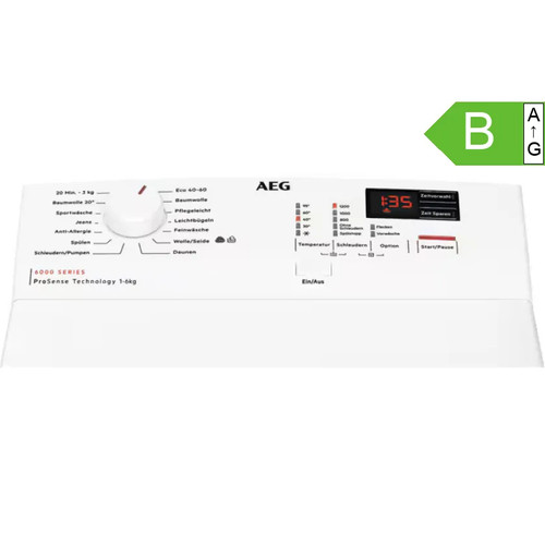 Aeg toplader waschmaschine 6kg - toplader,
