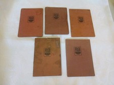 5 x DDR Ausweis FDGB - mit Marken 50 er Jahre