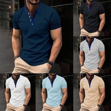 Gestreift Hochzeit Kurzarm Muster Regulär Reisen Sommer Arbeitskleidung