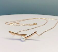 18kt massiv Rotgold Akoya