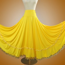 Damen Tanzrock Maxirock Latin