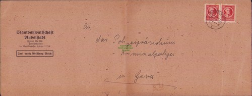 B17334 brief sbz thüringen - b17334,