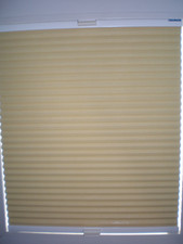 Cosiflor Plissee/Wabenplissee Duo-Blackout - wie NEU, gelb, ca. 405x800 mm