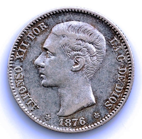 Spanien alfonso xii peseta - spanien, 1