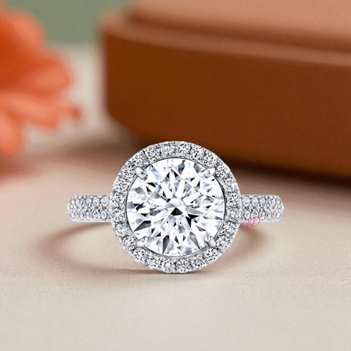 Gold diamant ring - diamant, rundschliff