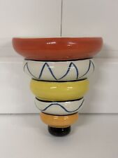 LORNA BAILEY OLD ELLGREAVE SIGNED LIMITED EDITION MEXICANA WALL POCKET POSY VASE