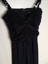 Schwarzes Kleid mit gerafftem Oberteil - Größe 32 - Laura Scott evening