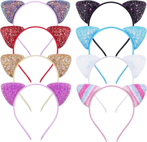 Katzenohren haarreif set - katzenohren, set,8