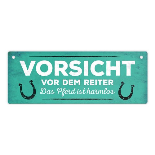 Metallschild mit spruch - mit,
