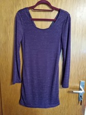 Amisu Kleid 40 Eher 38 Lila Glitzer Festlich Toller Rücken 