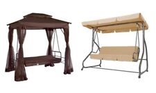 Hollywoodschaukel Sitzauflage Ca. 180x45cm Schaukel Sitzpolster Sonnendach Braun