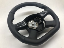 AUDI A3 8P ,A4 8H ,Q5 Leder Lenkrad Lederlenkrad Multifunktion Abgeflacht Daumen