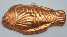 KUPFER kleine Backform FISCH