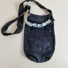 2 Handtasche Handmade Taschen Aus Jeans Umhängetasche Set 2tlg. DIY