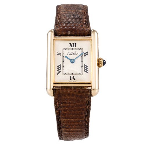 Cartier tank vermeil - |, mm