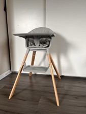 Stokke Clikk Hochstuhl mit Tray & Sicherheitsgurt, bis 15kg, Nordic Grey 