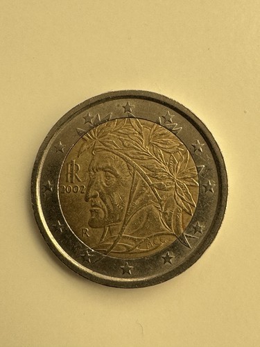 Euro münzen dante alighieri - 2,