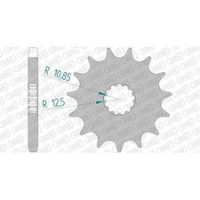 Stahl Ritzel für Suzuki GSF