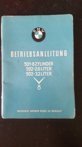 Bmw betriebsanleitung 501 - bmw, 501-8