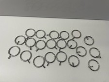 21 SILBER METALL GARDINENRINGE