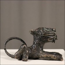 69196) Kleiner Bronze Leopard