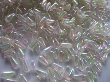 50 Perlen 8mm-6mm glanzweiß