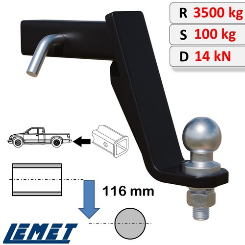 Ahk zoll einschub adapter - 2-zoll, us-adapter