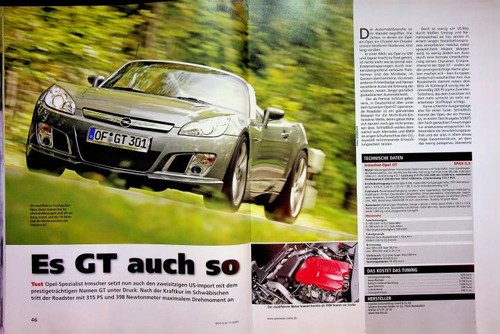 Sport auto 2007 opel von - auto, gt