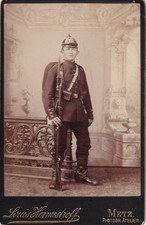 KAB - Soldat mit Pickelhaube + Bajonett - Metz um 1890