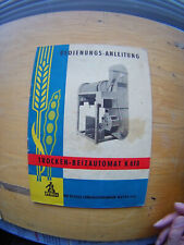 Bedienungs-Anleitung Trocken -