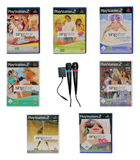 PS2 SingStar Mikrofone Karaoke Spiele Auswahl 80s Abba Schlager Queen Party Sony