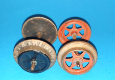  D0219965045 - Uralt Carette Blechräder 2 Stück Spur 1 Selten