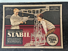 Metallbaukasten, Walthers Ingenieure-Bauspiel Stabil 49a, Spielzeug um 1930,