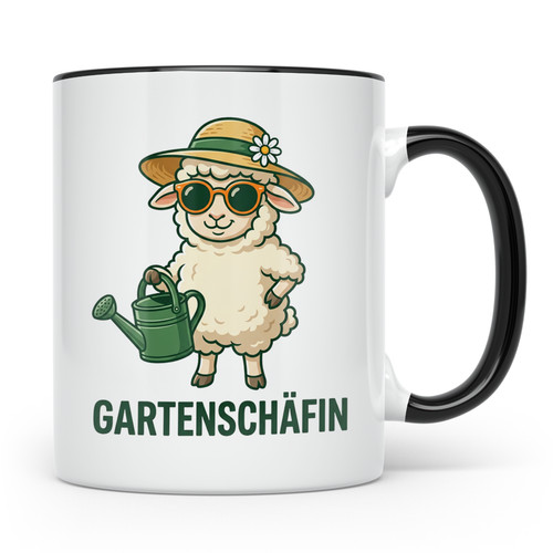 Gartenschäfin tasse lustig - tasse,