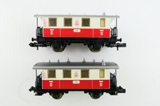 Fleischmann 8056 2er Set Lokalbahn Personenwagen PZB, hellgrau/rot, EVP, (CK051)