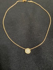 Kette goldfarben mit Steinchen in 925er Silber und vergoldet