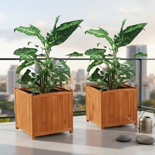 2x 50cm Garten Blumenkübel