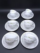 Arzberg Germany Petite Flowers Tassen und Untertassen 6er Set