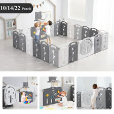 Laufstall Baby Faltbar Laufgitter mit Basketballkorb Absperrgitter Krabbelgitter